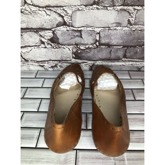 Pikolinos Brown Leather Cut Out Floral Pump Heel Shoes Women’s Sz 41EU/10.5M US - Picture 6 of 16